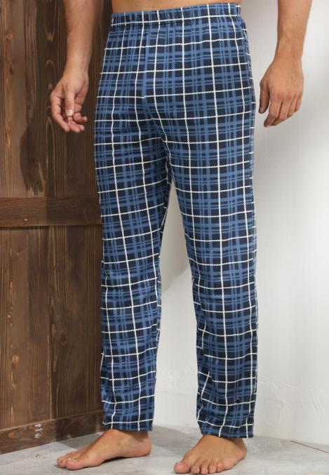 Pantaloni de Pijama ,Barbati,Culoare Bleumarin cu Alb ,Engros